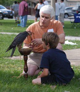 Dan with Peregrine and unknown Boy at a Picnic in 2005