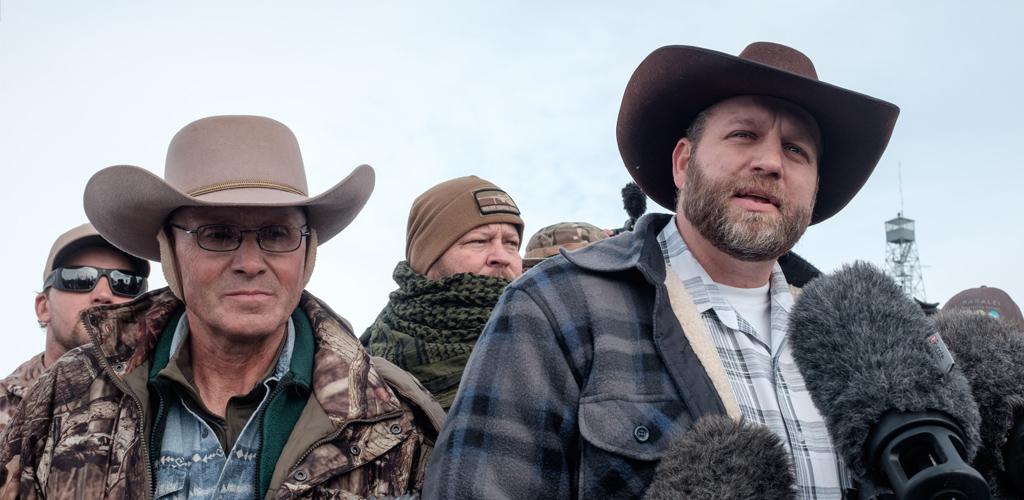Lavoy Finicum and Ammon Bundy were occupation leaders at the Malheur Refuge standoff.