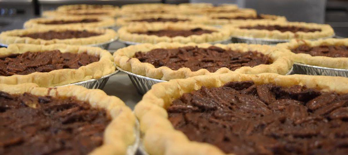 Pies%2C+Pies%2C+Oh+My%3A+Culinary+students+create+322+pies.+Seen+above+is+the+Chocolate+Bourbon+Pecan+pie%2C+the+most+expensive+of+the+two+pies+offered+this+year+to+make.