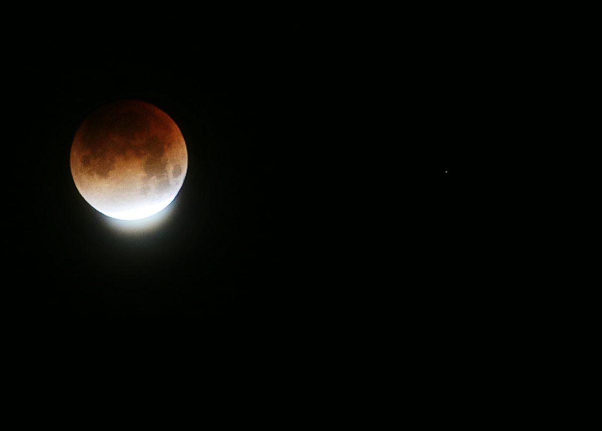 Once in a blue moon: January lunar eclipse bleeds red