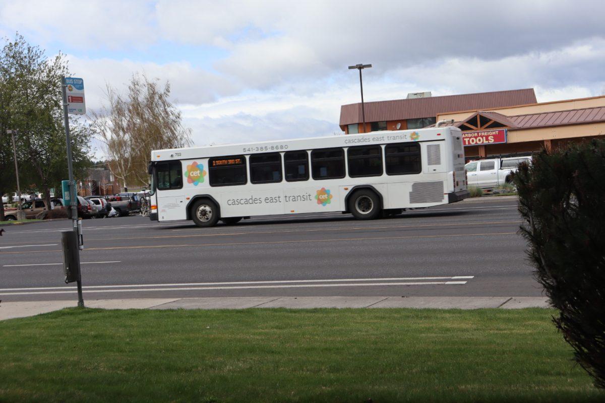 Bus 1 heading towards Walmart, April 23. Photo by Kayla Scott.