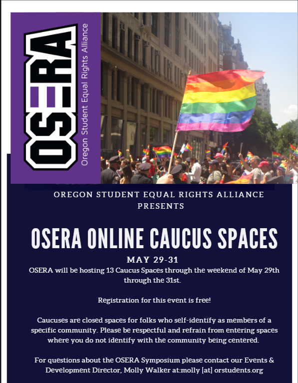 OSERA is hosting a virtual symposium for LBGTQ+ students, heres how you can get involved