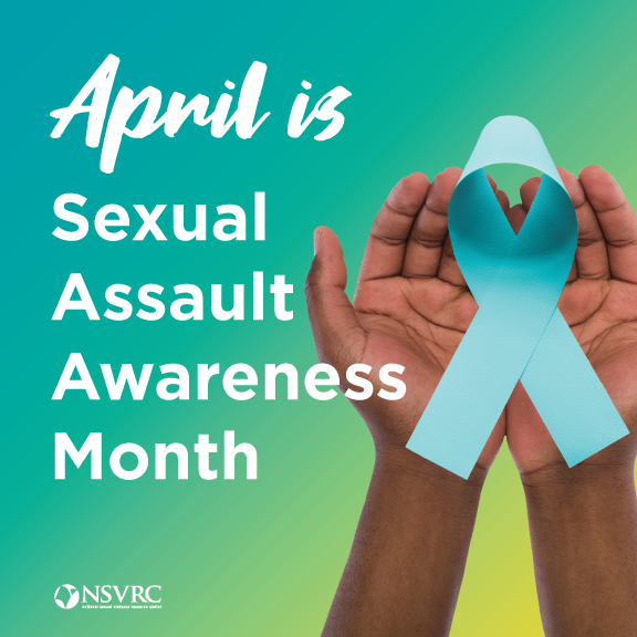 The teal ribbon represents Sexual Assault Awareness for the month of April. 