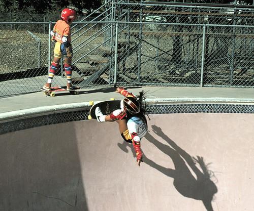 Winchester Skatepark San Jose Ca 79 Judi Oyama and Steve Caballero by Judi Oyama is marked with CC BY-NC-SA 2.0. To view the terms, visit https://creativecommons.org/licenses/by-nc-sa/2.0/?ref=openverse