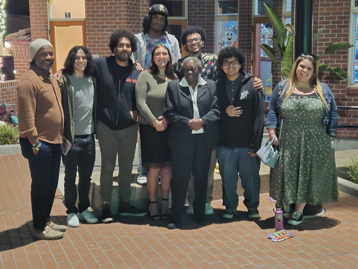 Pictures from left to right: 
Marcus LeGrand, Gabriel Baca, Kenyon Mayer, Londale Dhesi, Aizza Perez, Ray Randall, Dr. Geneva Craig, Eddie Lopez, and Chelsey Wright