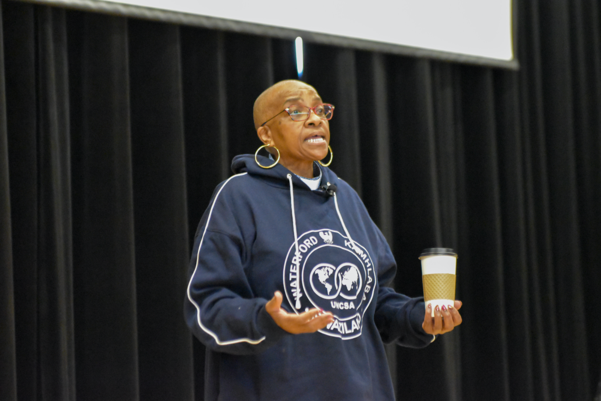 Tutu starts off the conversation with some background on her life and how she grew up.