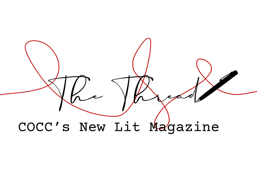 The Thread, Central Oregon Community College's new literary magazine. Illustration courtesy of Samantha Haz