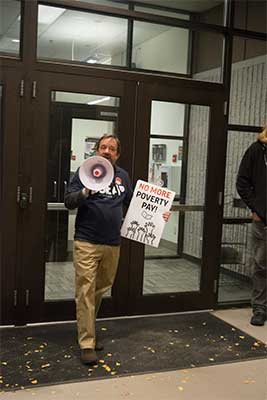 COCC classified staff protest income inequality